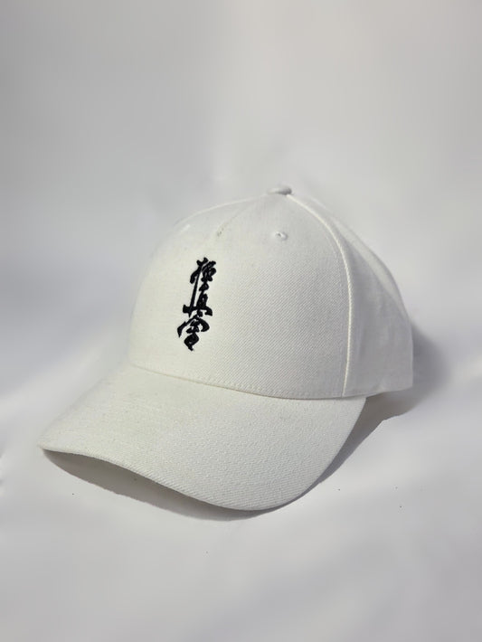 Kyokushin Embroidered Kanji Cap – White